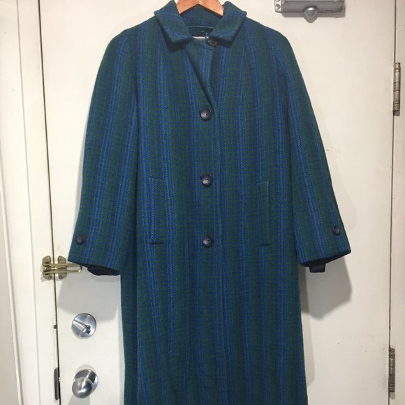 VINTAGE HARRIS TWEED HANDWOVEN WOOL COATS SIZE M - Picture 1 of 8